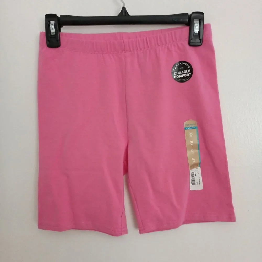 NWT Thereabouts girls barbie pink bike shorts size XL